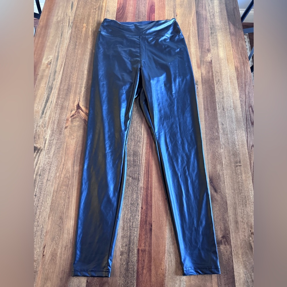 Aerie Black Faux Leather Leggings